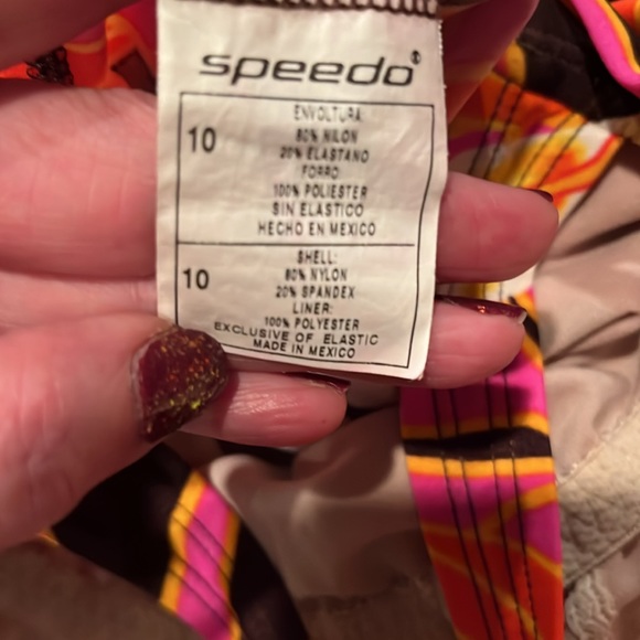 Tropical Floral  Racer back One Piece Swimsuit - Picture 5 of 5